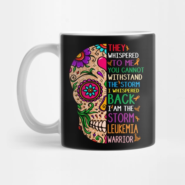 leukemia skull warrior shirt survivor i am the storm by TeesCircle